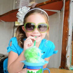 Kids eyewear - young girl with sunglasses
